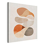 Tableaux Formes abstraites dans des tons chauds