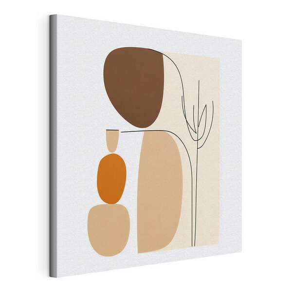 Dessin représentant une femme et une plante Tableaux Dessin représentant une femme et une plante