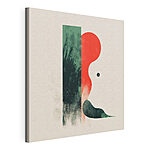 Tableaux Art abstrait rouge et vert