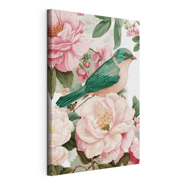 Un oiseau sur une fleur Tableaux Un oiseau sur une fleur