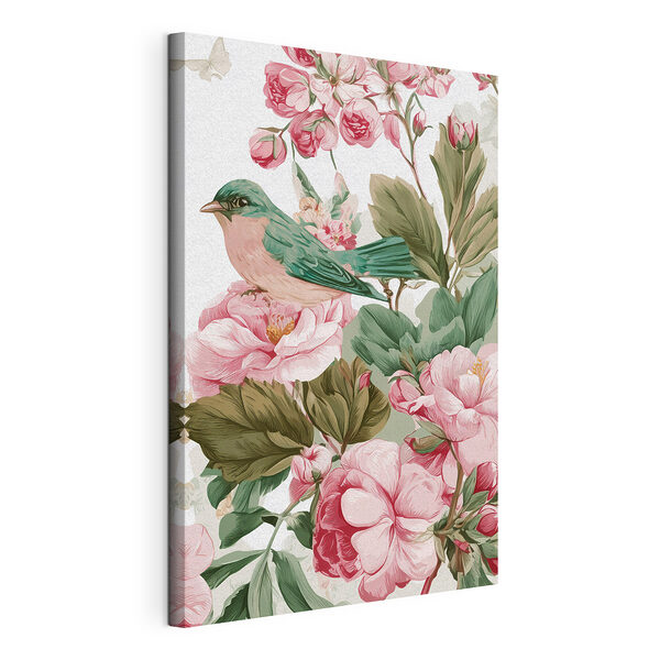 Un oiseau sur une fleur Tableaux Un oiseau sur une fleur