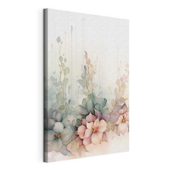 Peinture représentant des fleurs et des feuilles Tableaux Peinture représentant des fleurs et des feuilles