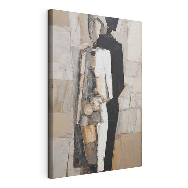 Tableau représentant un homme vêtu d'une robe noire et blanche Tableaux Tableau représentant un homme vêtu d'une robe noire et blanche