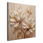 Tableaux Peinture représentant des fleurs sur un mur