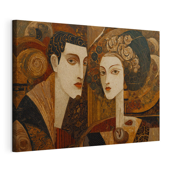 Tableau représentant un homme et une femme Tableaux Tableau représentant un homme et une femme