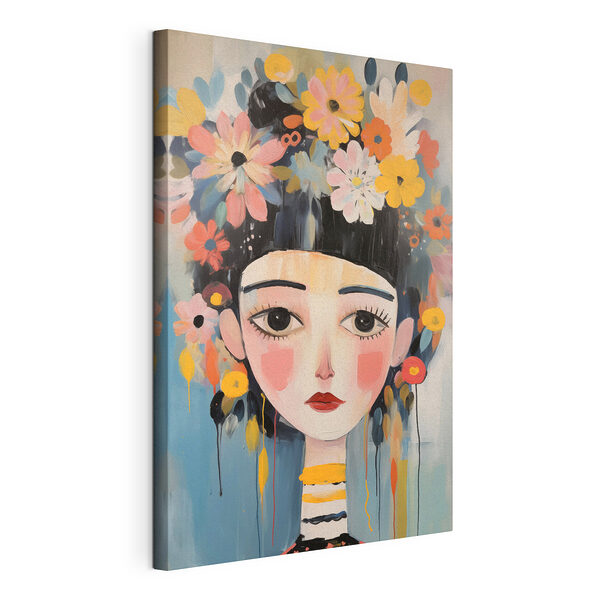 Tableau représentant une femme avec des fleurs dans les cheveux Tableaux Tableau représentant une femme avec des fleurs dans les cheveux