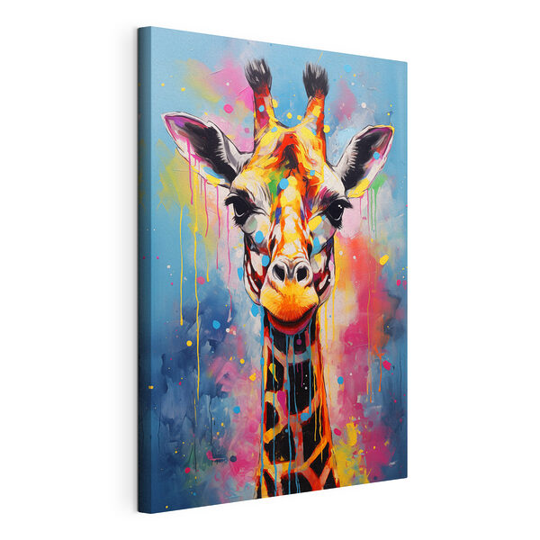 Peinture représentant une girafe Tableaux Peinture représentant une girafe