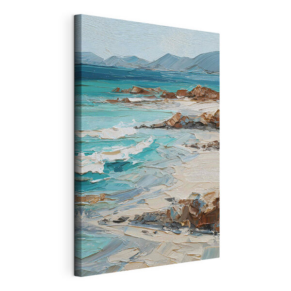Peinture représentant une plage Tableaux Peinture représentant une plage