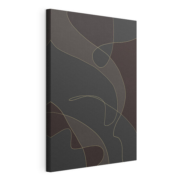 Motif composé de lignes abstraites sur fond sombre Tableaux Motif composé de lignes abstraites sur fond sombre
