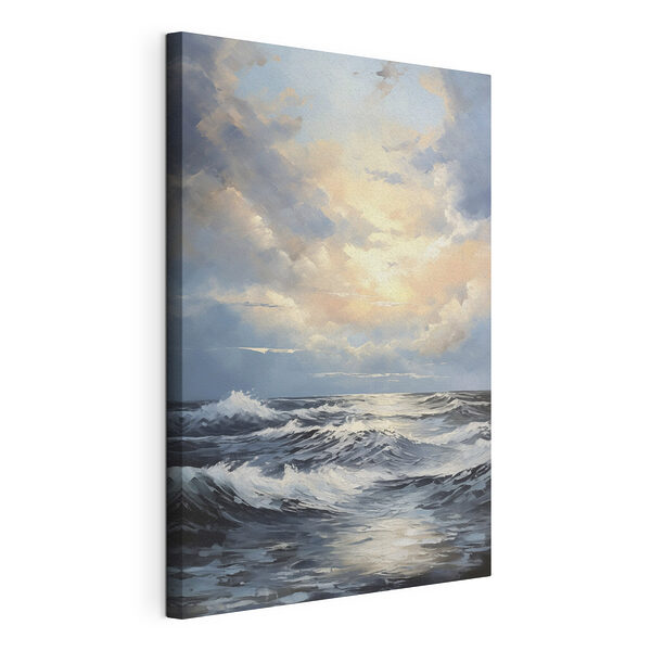 Peinture représentant des vagues dans l'océan Tableaux Peinture représentant des vagues dans l'océan