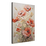 Tableaux Peinture représentant des fleurs sur un fond blanc