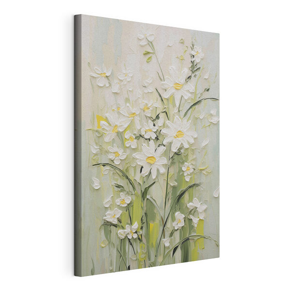 Tableaux Peinture représentant des fleurs sur un mur
