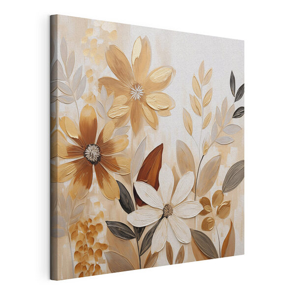 Tableaux Peinture représentant des fleurs et des feuilles
