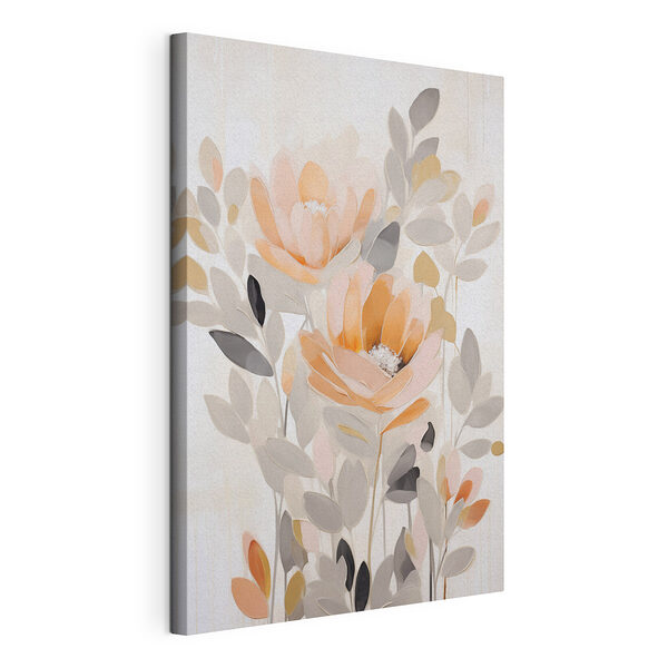 Peinture représentant des fleurs et des feuilles Tableaux Peinture représentant des fleurs et des feuilles