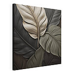 Tableaux Ensemble de feuilles noires et blanches