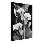 Tableaux Motif floral élégant dans des tons monochromes