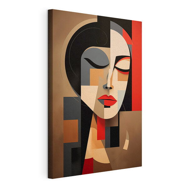 Visage de femme aux couleurs variées Tableaux Visage de femme aux couleurs variées