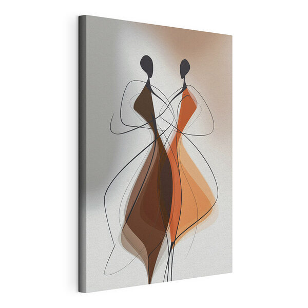 Tableaux Dessin représentant deux femmes en robe