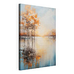 Tableaux Peinture représentant des arbres au bord d'un lac