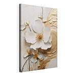 Tableaux Superbe motif artistique en relief sur le thème des fleurs