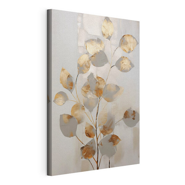 Peinture représentant une branche avec des feuilles Tableaux Peinture représentant une branche avec des feuilles