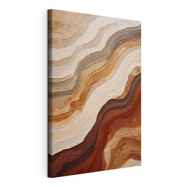Des tons naturels et terreux aux motifs fluides Tableaux Des tons naturels et terreux aux motifs fluides