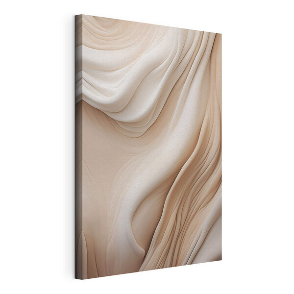 Tableaux Des courbes fluides dans des tons neutres et doux