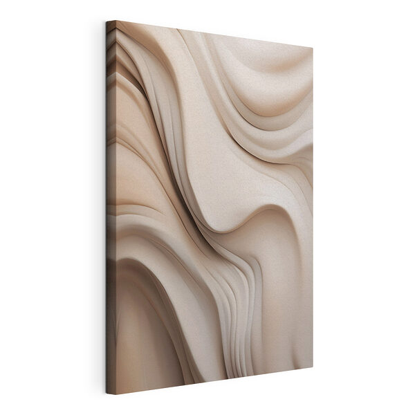 Des courbes fluides de couleur beige et des lignes douces Tableaux Des courbes fluides de couleur beige et des lignes douces