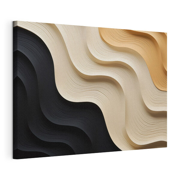 Des vagues de tons neutres et de motifs Tableaux Des vagues de tons neutres et de motifs