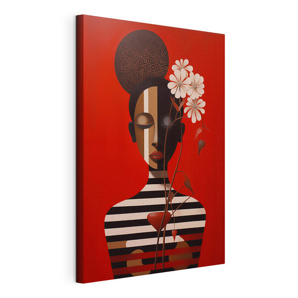 Tableau représentant une femme avec des fleurs Tableaux Tableau représentant une femme avec des fleurs