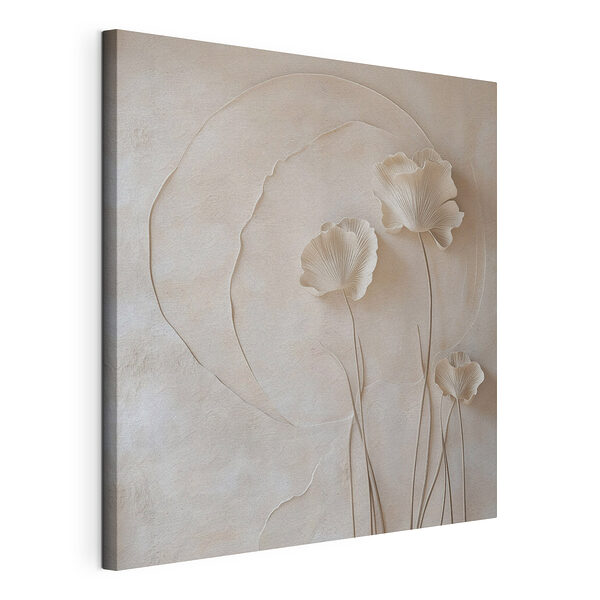 Une fleur blanche sur un mur Tableaux Une fleur blanche sur un mur