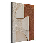 Tableaux Mur orné de motifs blancs et marron