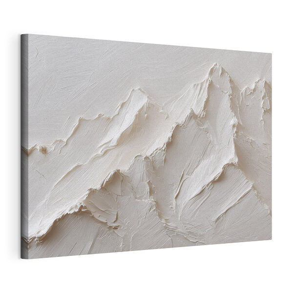 Tableaux Une montagne blanche recouverte de quelques couches de neige