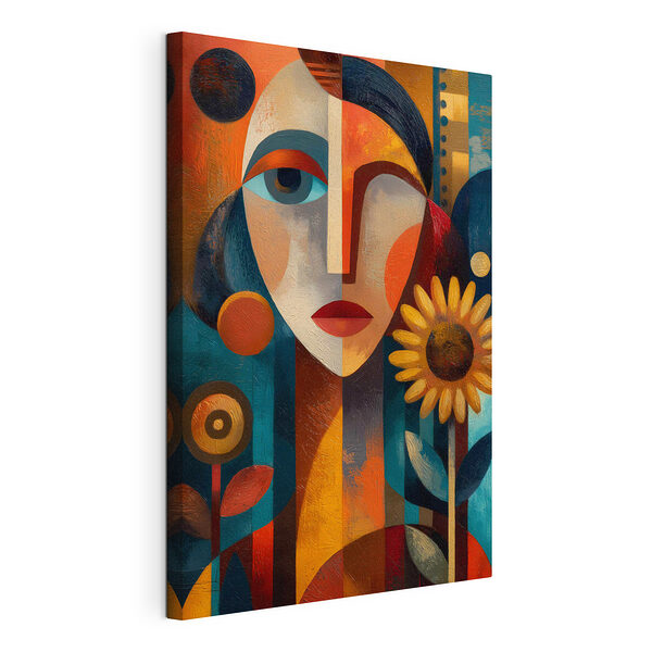 Tableau représentant une femme avec une fleur Tableaux Tableau représentant une femme avec une fleur