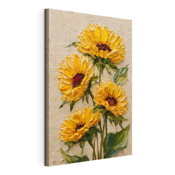 Tableau représentant des fleurs jaunes Tableaux Tableau représentant des fleurs jaunes