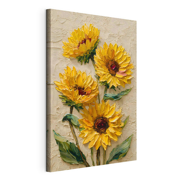 Tableau représentant des fleurs jaunes Tableaux Tableau représentant des fleurs jaunes