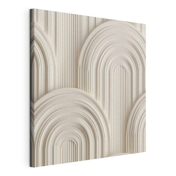 Mur blanc aux formes courbes Tableaux Mur blanc aux formes courbes