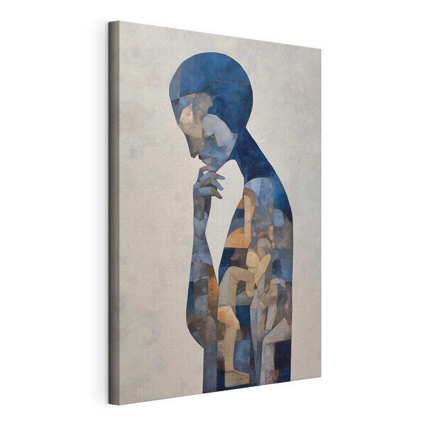 Tableau représentant une femme à la tête bleue Tableaux Tableau représentant une femme à la tête bleue