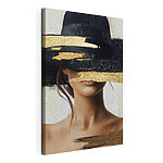 Tableaux Femme portant un chapeau qui lui cache le visage