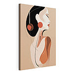 Tableaux Femme avec des boucles d'oreilles dans les cheveux