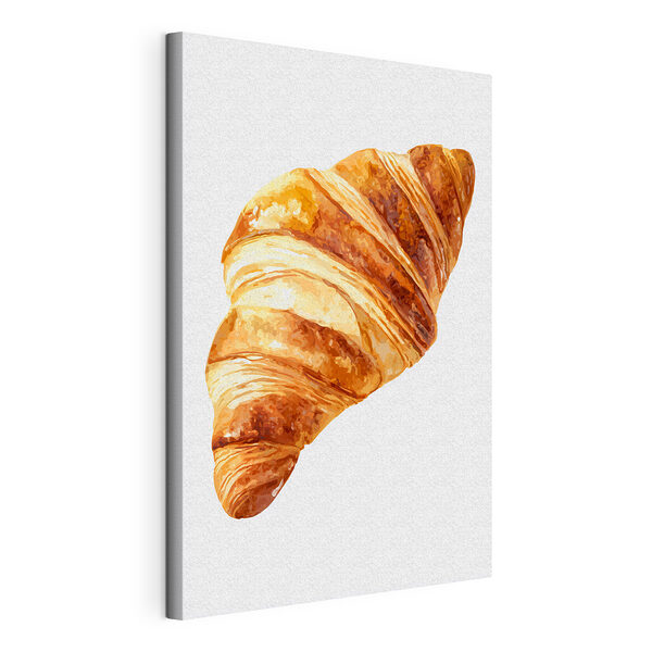 Un délicieux croissant au beurre tout juste sorti du four Tableaux Un délicieux croissant au beurre tout juste sorti du four