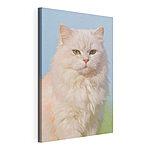 Tableaux Chat blanc aux yeux verts