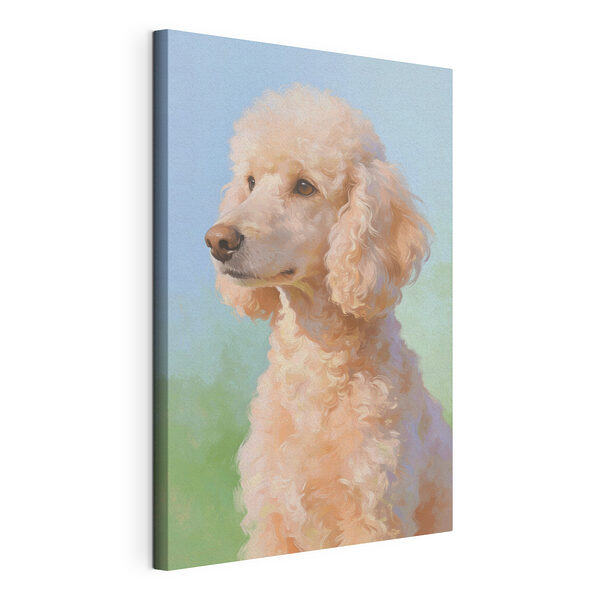 Un adorable caniche profitant du soleil Tableaux Un adorable caniche profitant du soleil