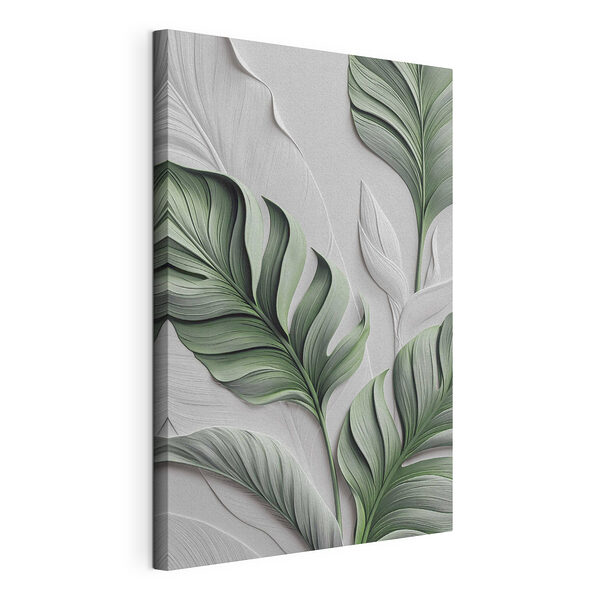 Des feuilles luxuriantes dans un motif harmonieux Tableaux Des feuilles luxuriantes dans un motif harmonieux