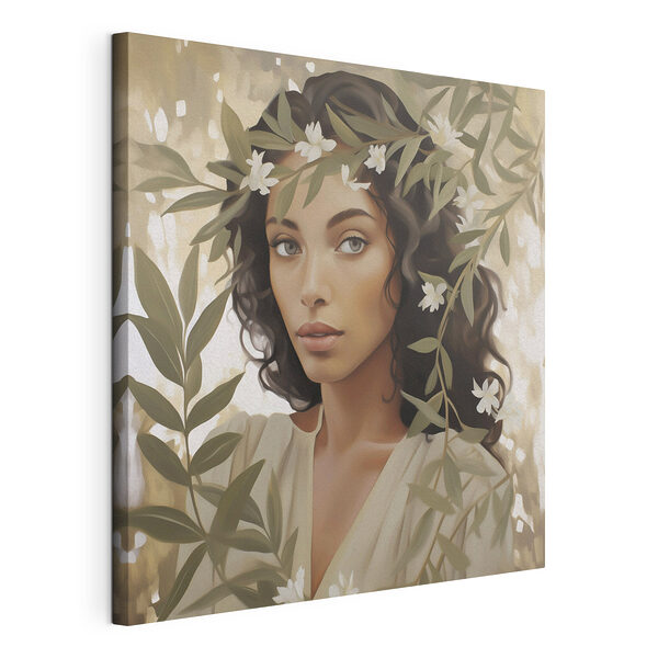 Femme avec des fleurs dans les cheveux Tableaux Femme avec des fleurs dans les cheveux