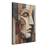 Tableaux Visage sculpté dans la pierre