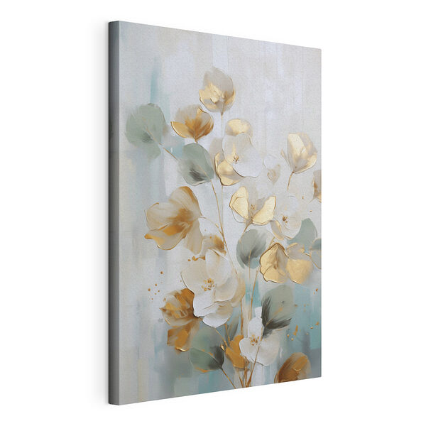 Peinture représentant des fleurs sur fond blanc Tableaux Peinture représentant des fleurs sur fond blanc