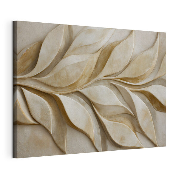 Motifs de feuilles fluides dans des tons doux Tableaux Motifs de feuilles fluides dans des tons doux