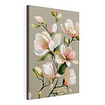 Tableaux Peinture représentant des fleurs sur fond gris