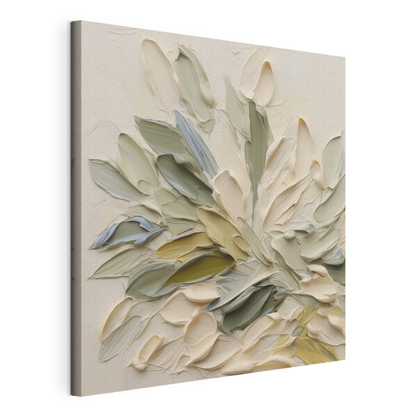 Tableaux Tableaux Peinture représentant des feuilles sur une surface blanche (UGS : s50130)